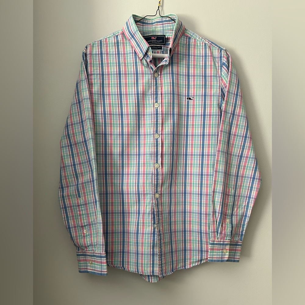 Vineyard Vines Men's Plaid Shirt. Size: Small